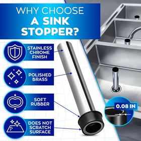 Reluen brass-core bar stoppers resist rust on busy bar sinks.