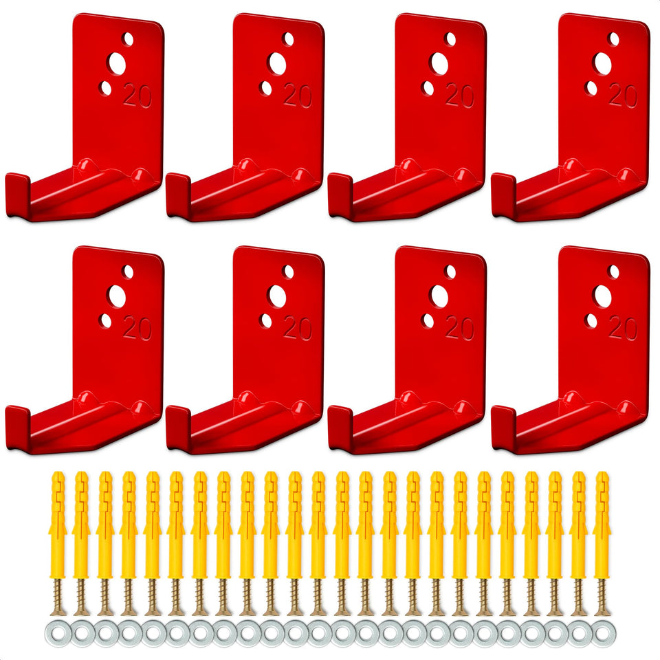 Reluen fire extinguisher mount bracket set of eight for secure wall storage.