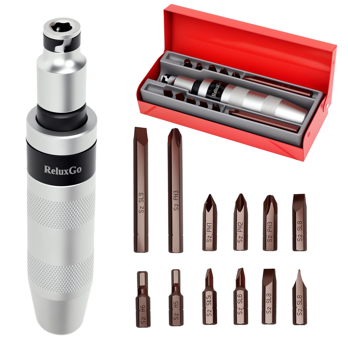 ReluxGo hand manual impact driver main body for versatile fastener work