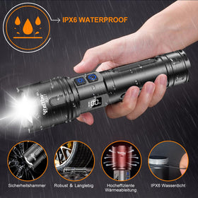 Relybo R227 rugged aluminum body with IPX6 protection against weather