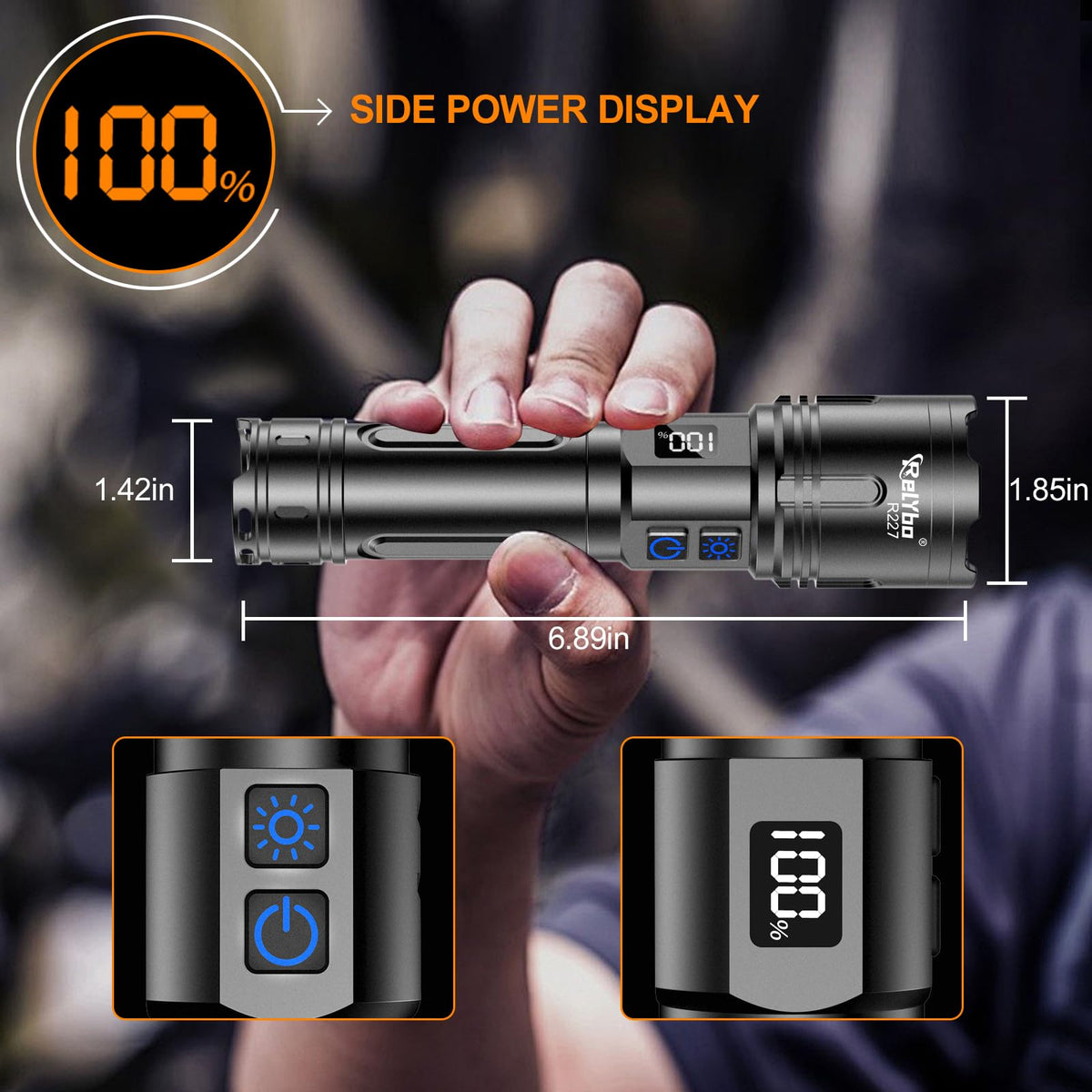 Relybo R227 USB‑C charging for universal compatibility