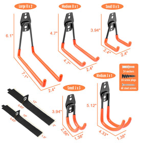 REMIAWY garage hooks anti-slip coating close-up showing grip
