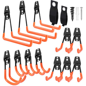 REMIAWY heavy-duty garage hooks 14-pack for secure wall storage
