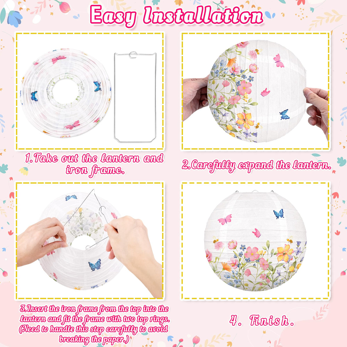 Renbuzhu foldable decorations store flat after use, saving space