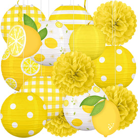 Renbuzhu lemon lantern 8-inch brightens outdoor events with citrus charm