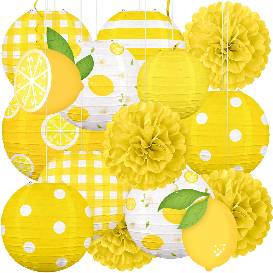 Renbuzhu lemon lantern 8-inch brightens outdoor events with citrus charm