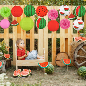 Renbuzhu watermelon iron frames help lanterns hold shape for quick setup.