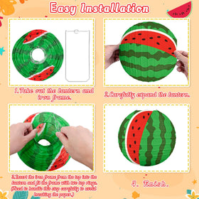 Renbuzhu watermelon string rolls simplify hanging and layout planning for parties.
