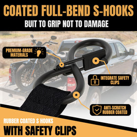 Renegrip motorcycle and UTV cargo securing demonstrates versatile load restraint.