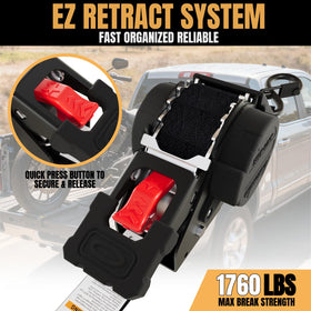 Renegrip retractable ratchet strap storage shows tangle-free organization after use.