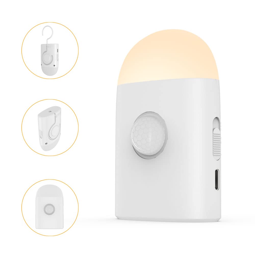 Rengmot motion sensor LED night light detecting presence for automatic night lighting