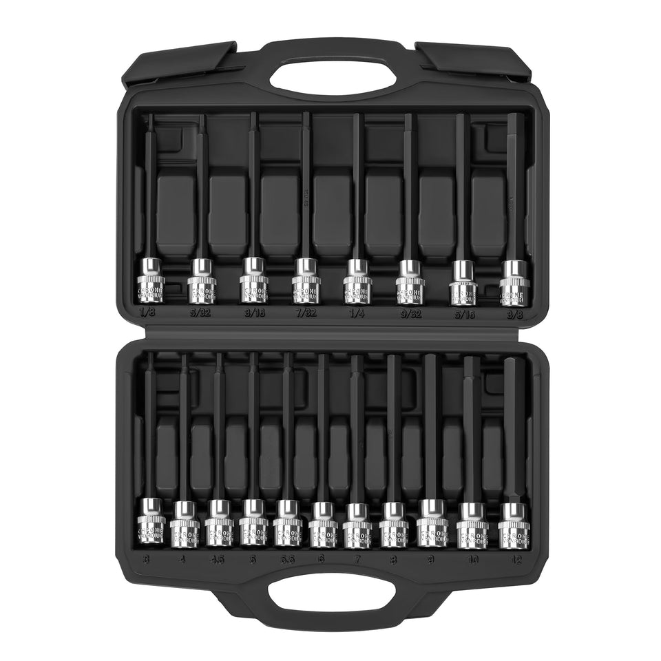Reniteco 19-piece kit in a sturdy case for quick, organized automotive tasks.