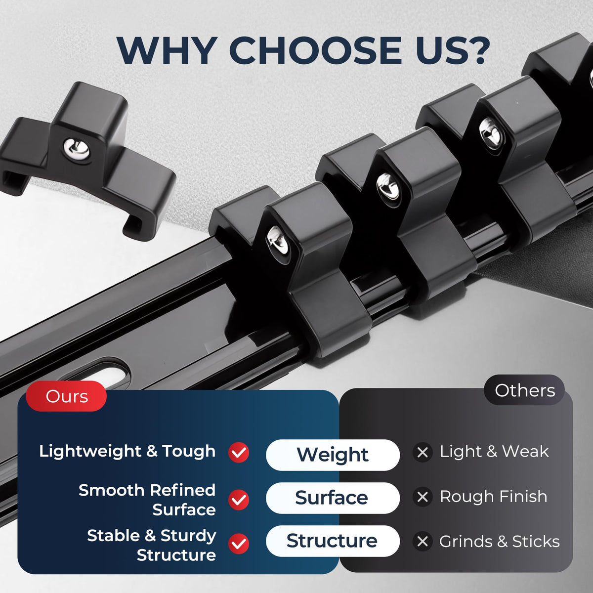 Reniteco color-coded sleeves help quick size identification during jobs.