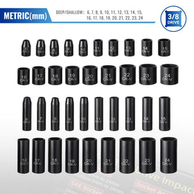Reniteco SAE and Metric sockets offer broad compatibility for varied projects