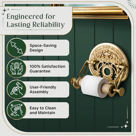 Renovators bright brass finish resists tarnish for years of shine.