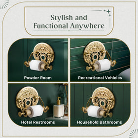 Renovators wooden roll accent complements vintage Victorian styling in any bathroom.