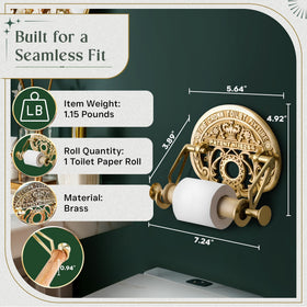 Renovators brass wall-mount includes hardware for quick, secure installation.
