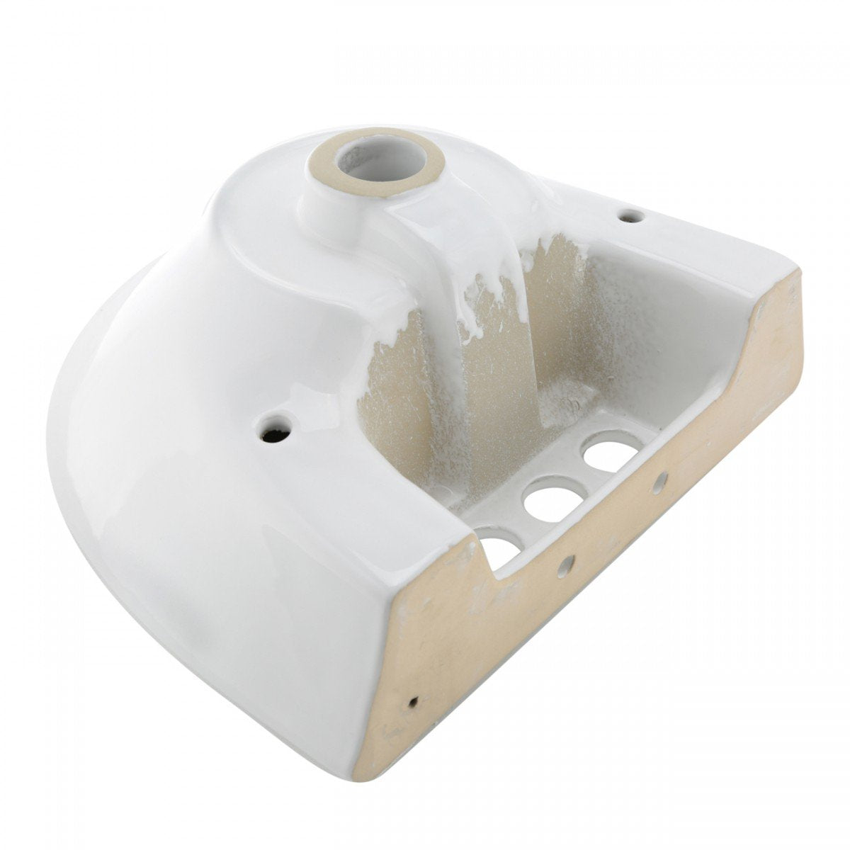 Renovators Ondine faucet holes 4in centerset compatibility for standard fixtures.