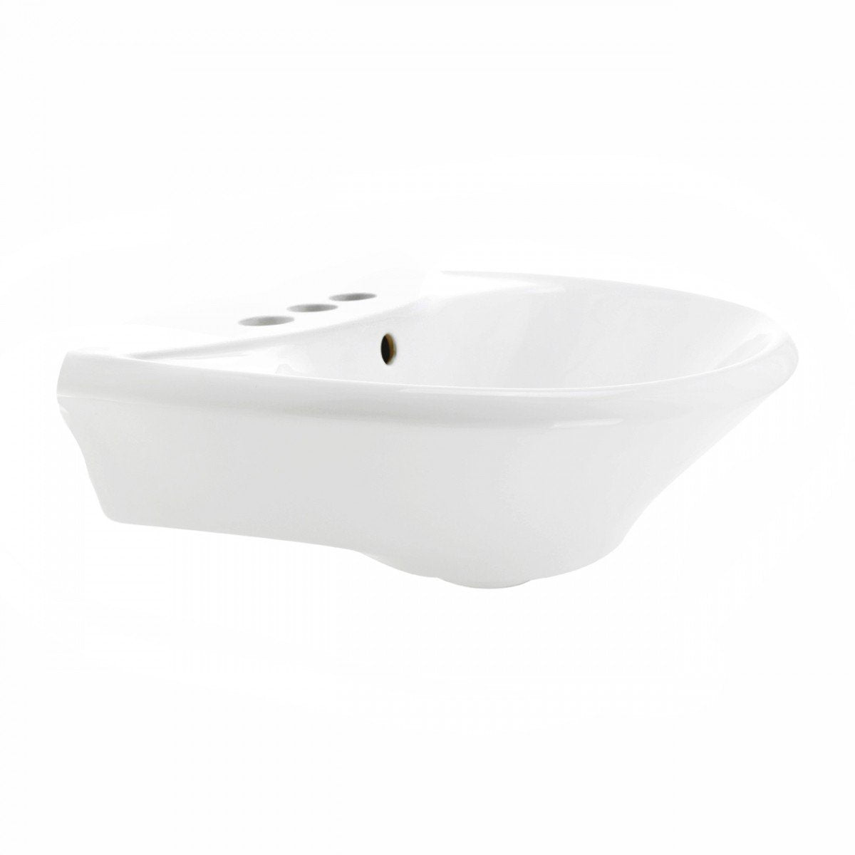 Renovators Ondine back view emphasises pedestal support and minimalist style.