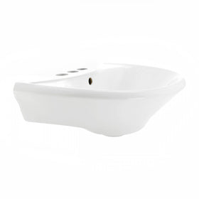 Renovators Ondine back view emphasises pedestal support and minimalist style.