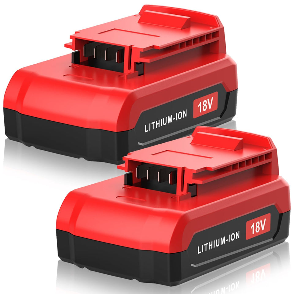 Reoben 2-pack 3.6Ah Porter-Cable 18V battery for longer runtime.