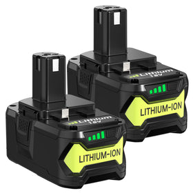 Reoben 2Pack 8.0Ah Ryobi battery pack viewed from above for extended cordless use