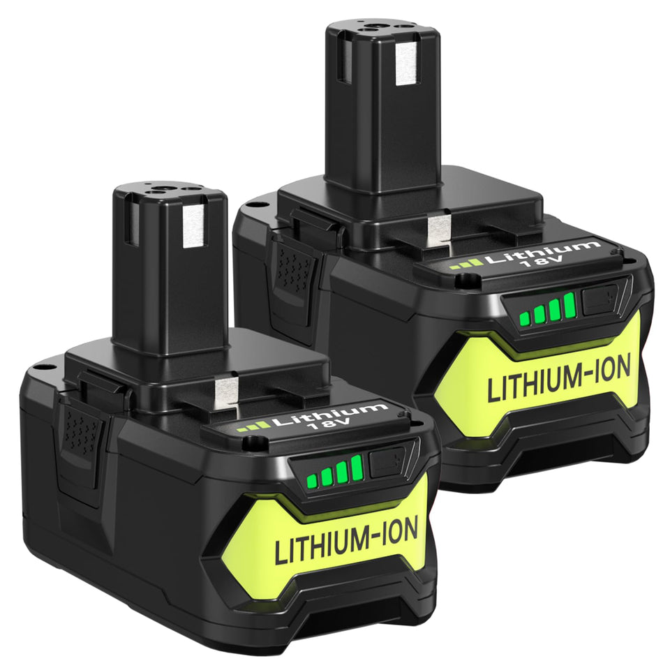 Reoben 2Pack 8.0Ah Ryobi battery pack viewed from above for extended cordless use