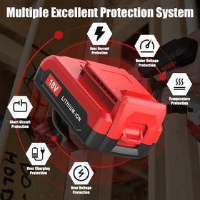 Reoben battery pack with manual included for easy setup.