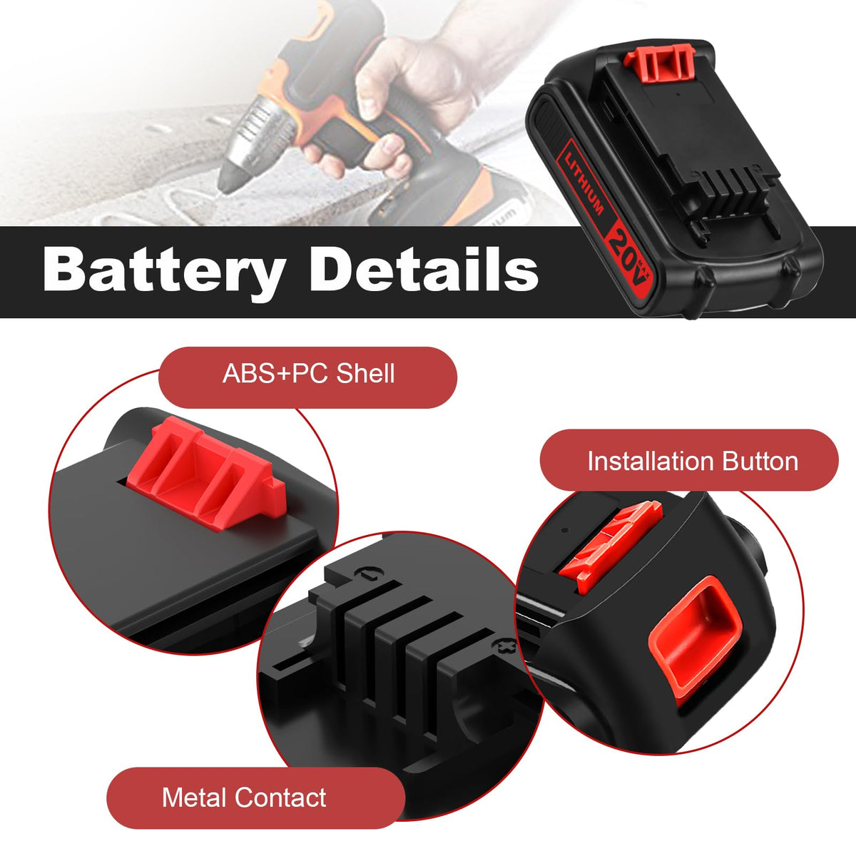 Reoben LBXR20 battery cells close-up conveys quality and safety features.