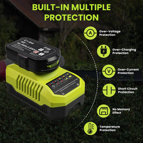 Reoben lightweight lithium-ion 3.6Ah battery reduces fatigue during long jobs.