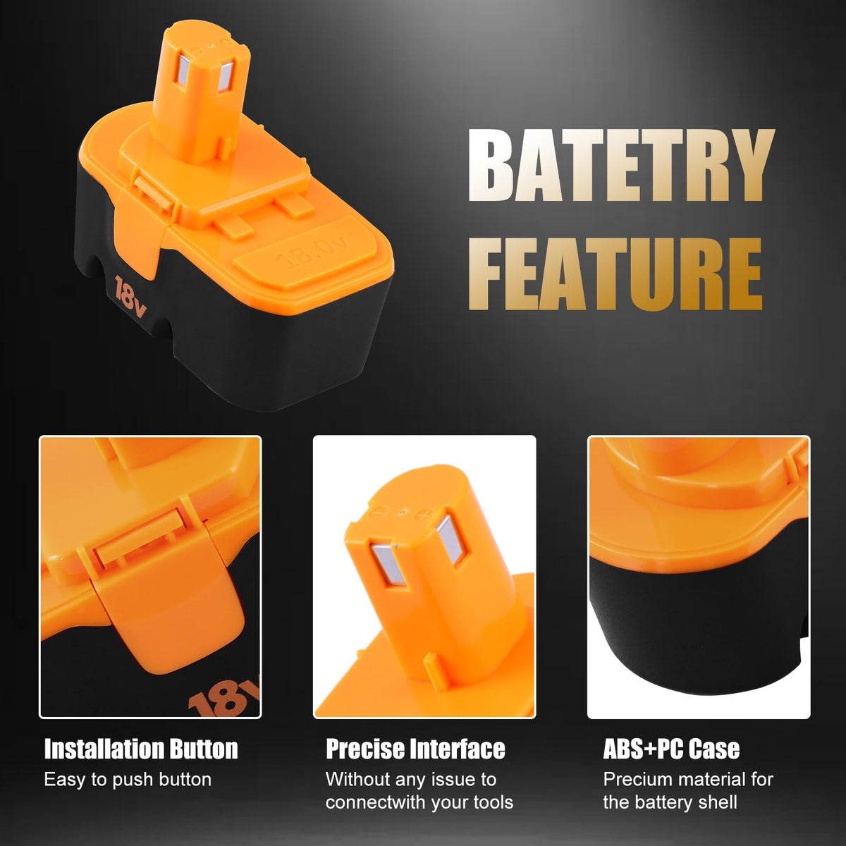 Reoben two-pack kit with dual 3600mAh batteries for multiple devices.