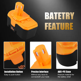 Reoben two-pack kit with dual 3600mAh batteries for multiple devices.