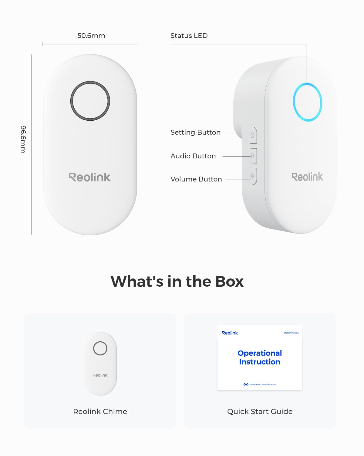 Reolink Digital Chime confirms compatibility with Video Doorbell V2