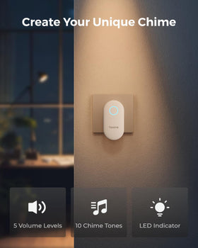 Reolink Digital Chime ringtone selection screen with 10 melodies for personalization