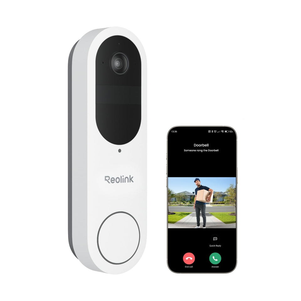 REOLINK Doorbell Battery setup at the doorstep enables wireless installation and flexible placement.