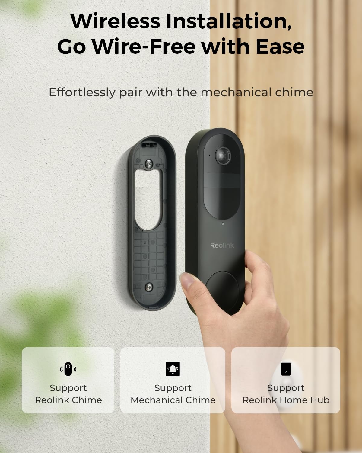 REOLINK doorbell supports local storage up to 512GB microSD for archives