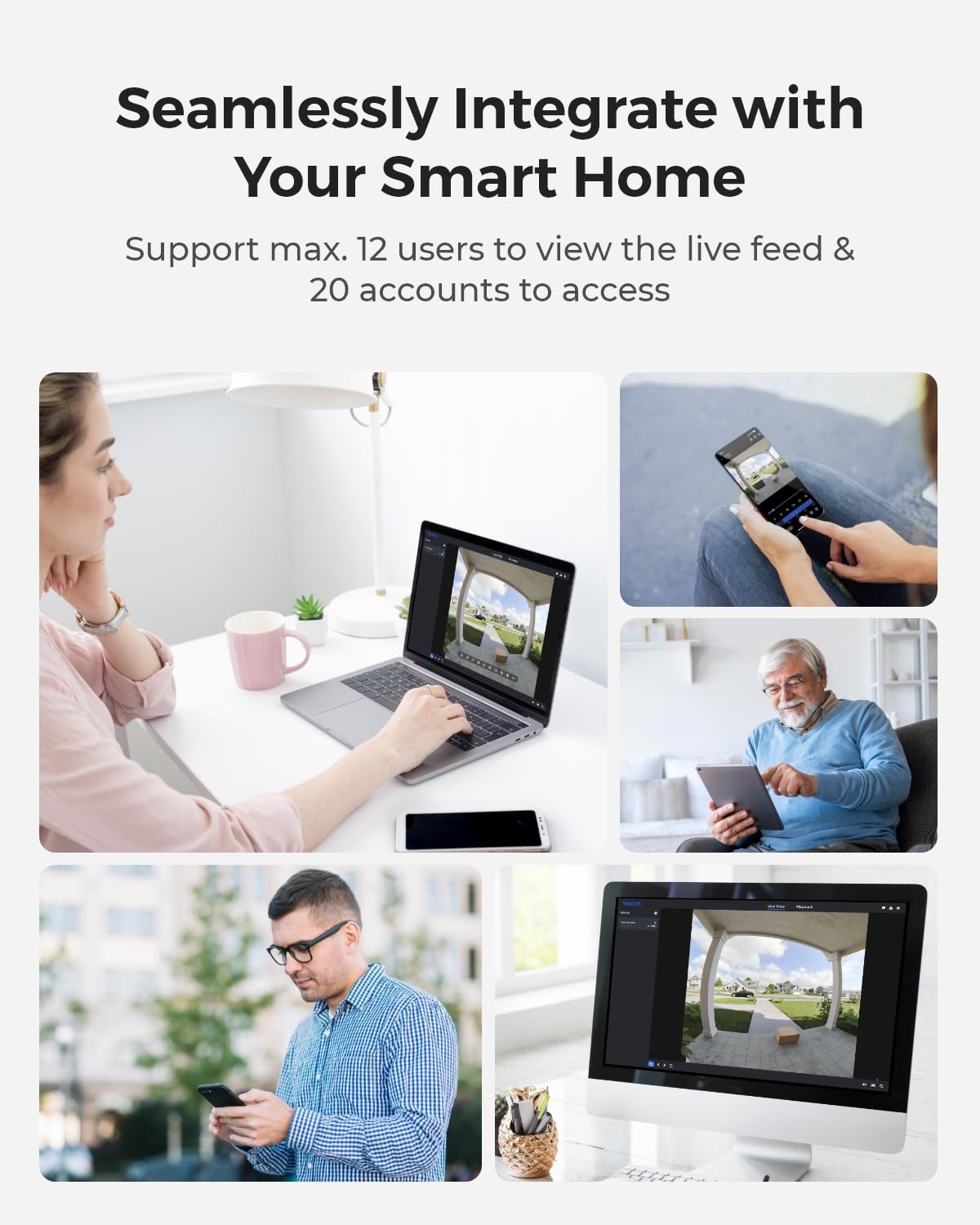 REOLINK Doorbell Smart detection flags people, vehicles, and packages for relevant alerts.