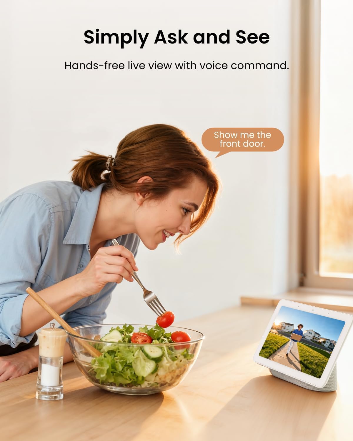 REOLINK Video Doorbell PoE 2K HDR offers clear night footage.