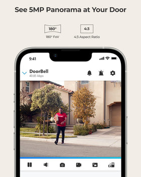 REOLINK Video Doorbell PoE Chime V2 included for instant room alerts.