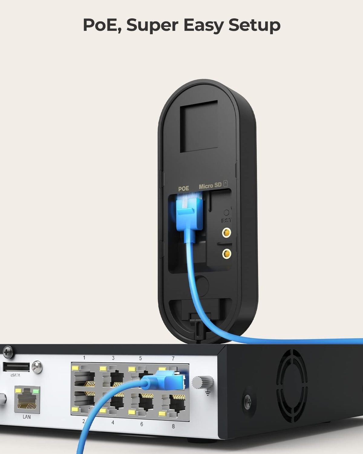 REOLINK Video Doorbell PoE offers flexible local storage options.
