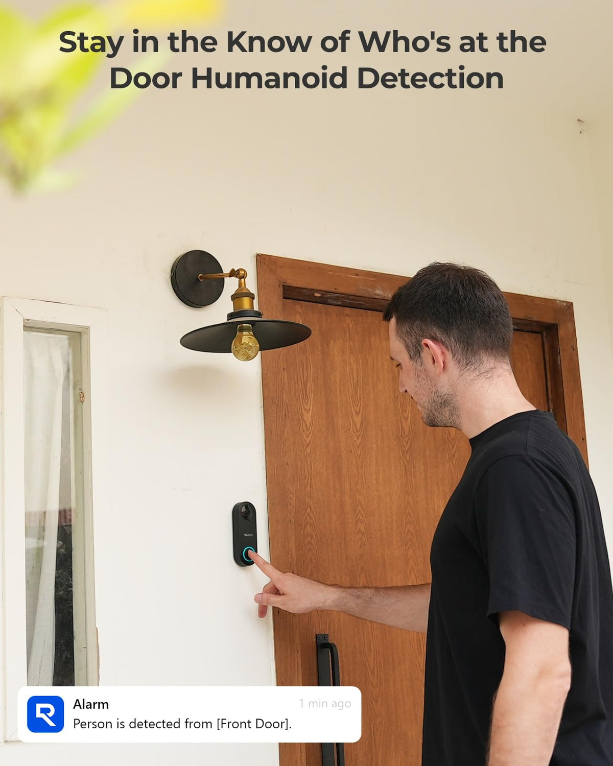 REOLINK Video Doorbell PoE wired setup ensures stable recording.