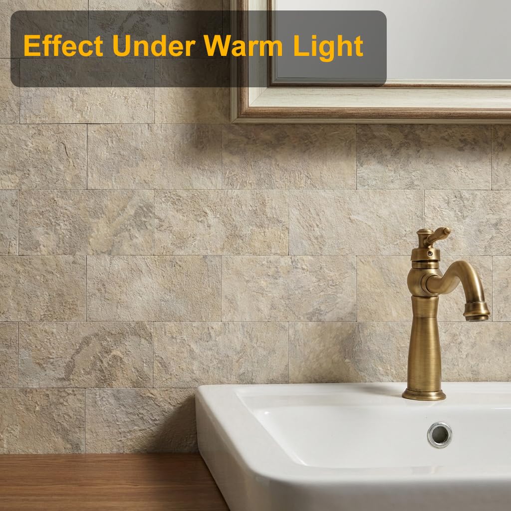Reovatile durable, waterproof, heat-resistant backsplash tile withstands daily kitchen splashes.