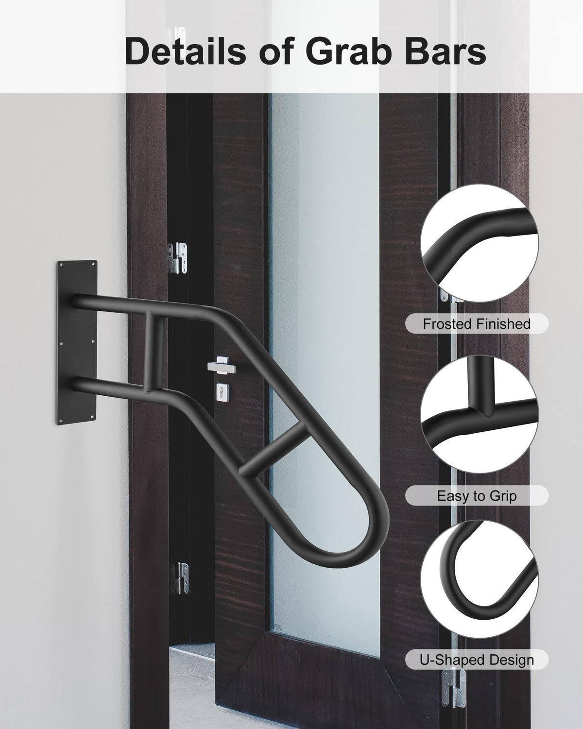 Repuskor easy-install handrail screws included for quick mounting.