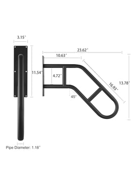 Repuskor-u-shape-handrail-grip-design provides comfortable support for stairs.