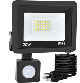 RERBIO motion sensor flood light outdoor with wide range for added security