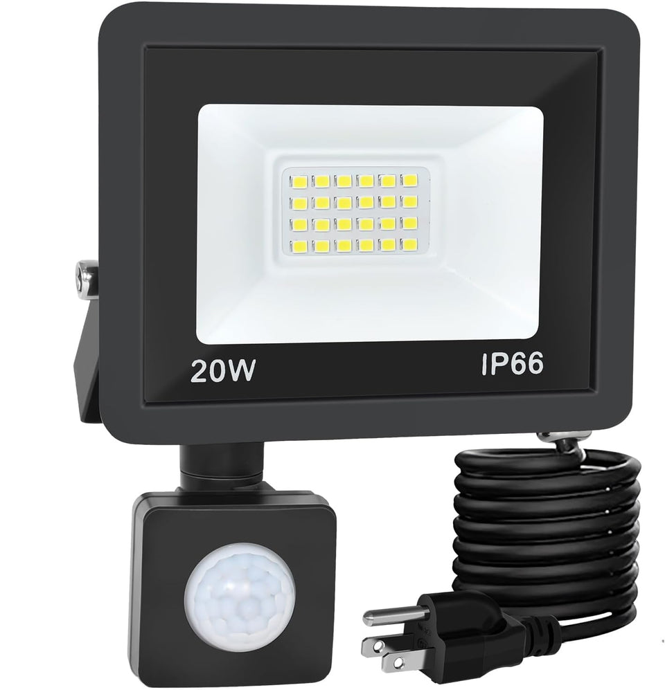 RERBIO motion sensor flood light outdoor with wide range for added security