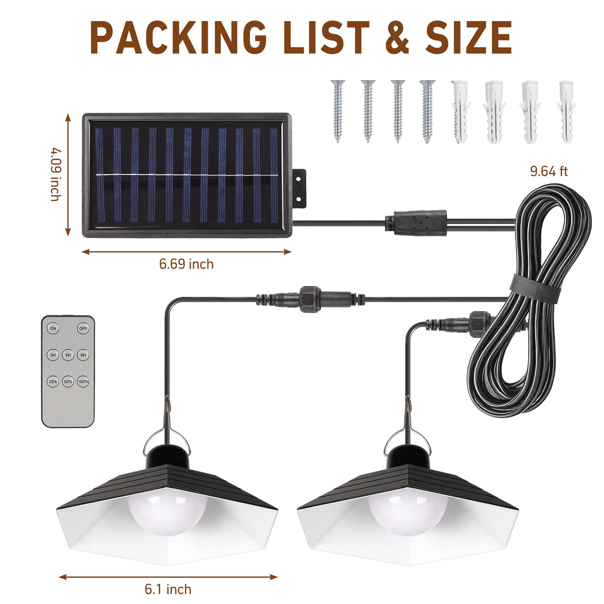 Rerekiki 4500mAh battery powers hours of light