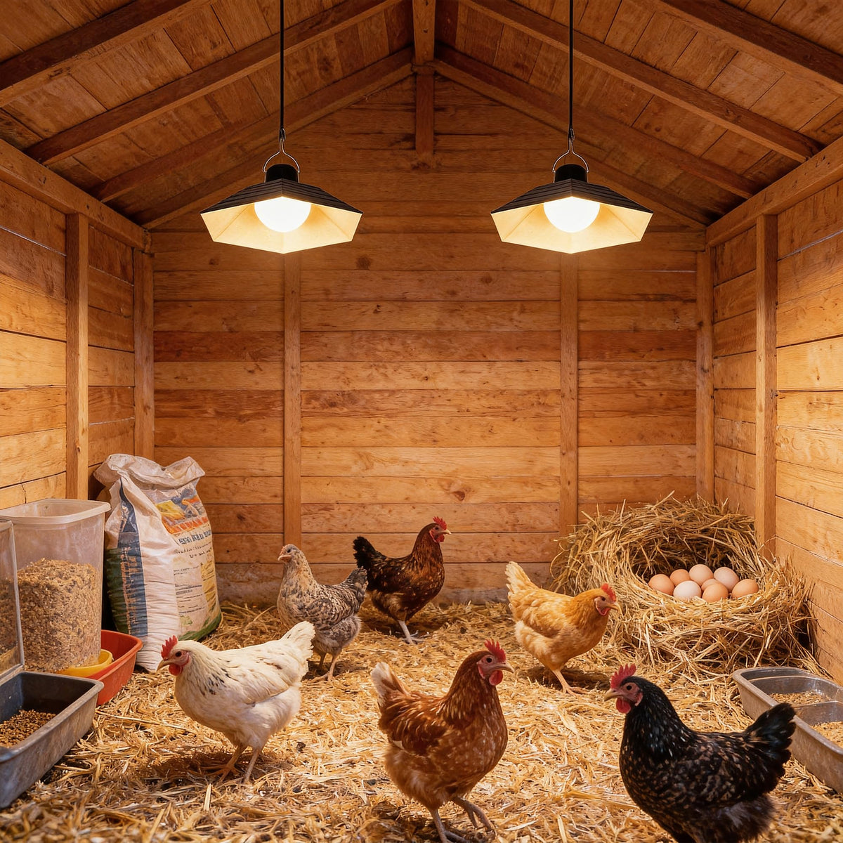 Rerekiki weatherproof coop light for outdoor durability