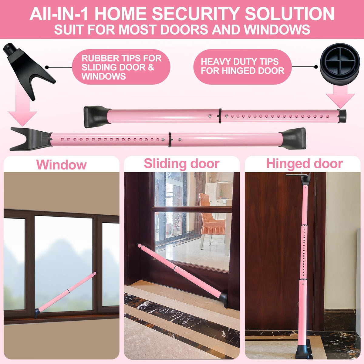 Rerishom security bar requires no installation for quick setup.