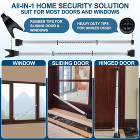 Rerishom door security bar, unboxed and ready to use without installation